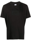 C.P. COMPANY embroidered logo t-shirt black - Maison De Fashion 