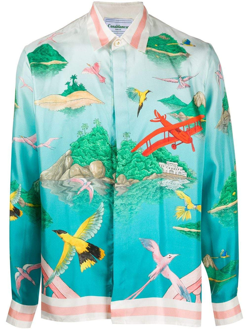 CASABLANCA Angra de Jour printed shirt - Maison De Fashion 