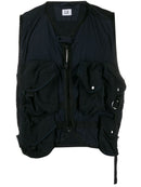 C.P. COMPANY mesh-lined gilet navy - Maison De Fashion 