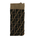 FENDI Kids FF logo tights brown - Maison De Fashion 