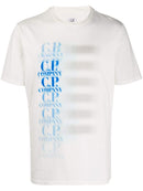C.P. COMPANY blurred logo print short-sleeve t-shirt white - Maison De Fashion 
