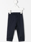 FENDI KIDS baby tape logo sweat pants navy - Maison De Fashion 