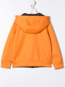 FENDI KIDS eyes reversible hoodie orange - Maison De Fashion 