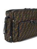 FENDI KIDS FF changing bag brown/black - MAISONDEFASHION.COM