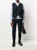 C.P. COMPANY mesh-lined gilet navy - Maison De Fashion 