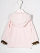 FENDI KIDS FF trim hoodie pink - Maison De Fashion 