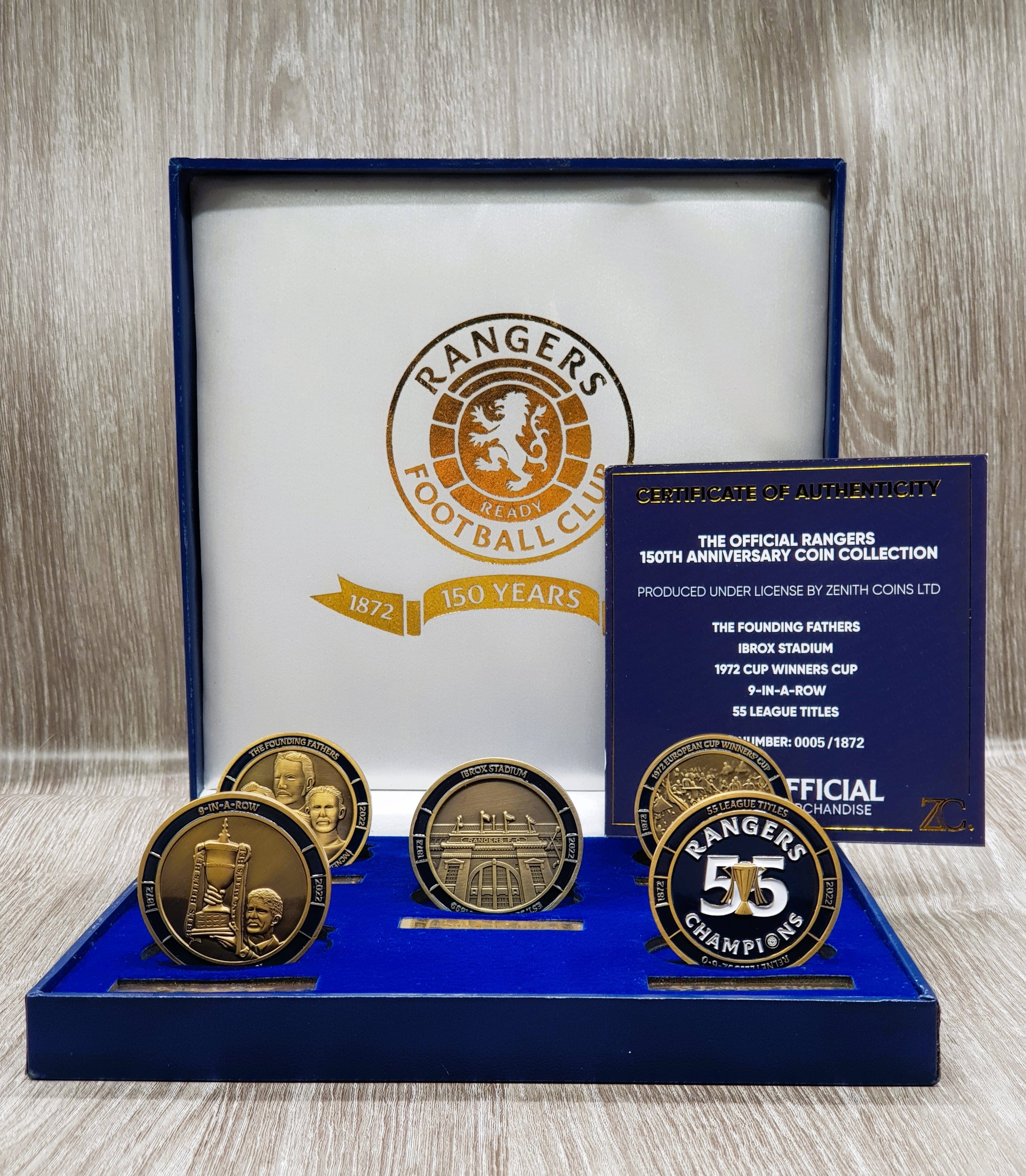 Sell Rangers Official 150th Anniversary Collection - Challenge Coin ...