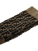 FENDI Kids FF logo tights brown - Maison De Fashion 