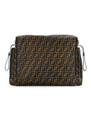 FENDI KIDS FF changing bag brown/black - MAISONDEFASHION.COM