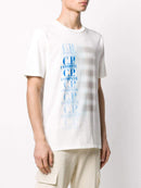 C.P. COMPANY blurred logo print short-sleeve t-shirt white - Maison De Fashion 