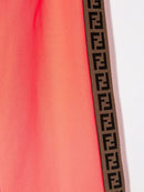 FENDI KIDS logo track pants fluo pink - Maison De Fashion 