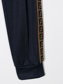 FENDI KIDS logo tape joggers Royal Blue - Maison De Fashion 