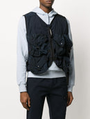 C.P. COMPANY mesh-lined gilet navy - Maison De Fashion 