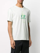 C.P. COMPANY exposed-stitch logo t-shirt green - Maison De Fashion 