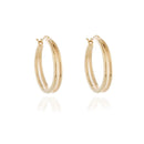 Cachet Lana 2.5cm Hoop Earrings - Gold