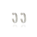Cachet Oletta 2cm Hoop Earrings - Platinum