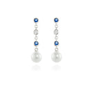 Cachet Inge 3cm Drop Earrings - Platinum