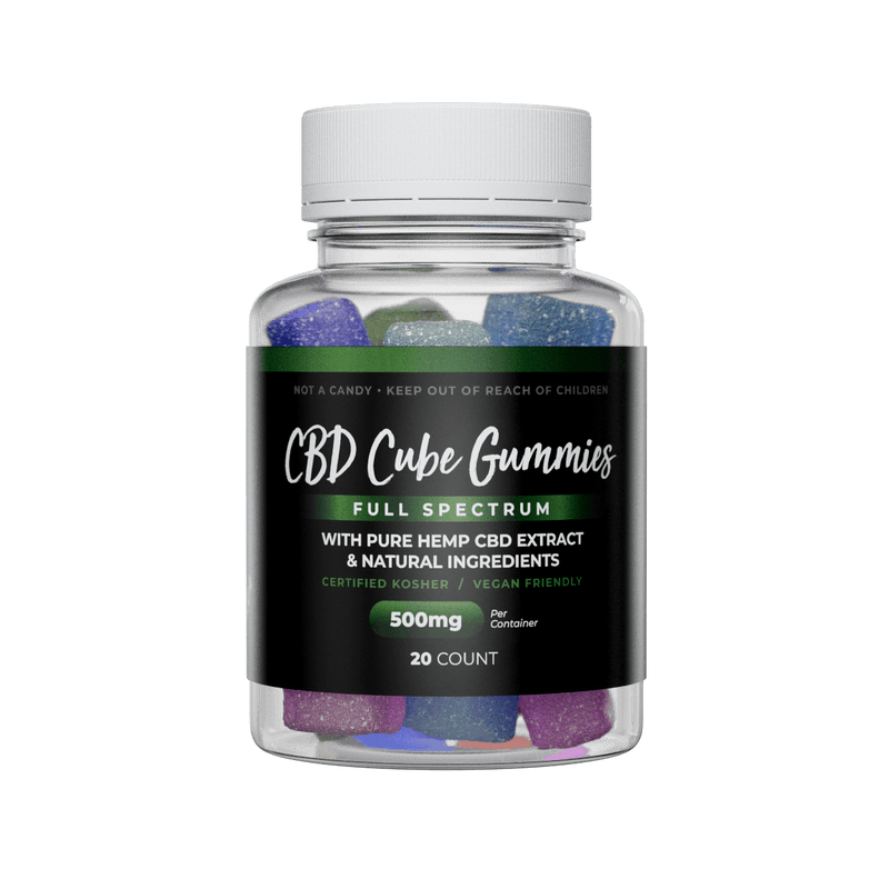 Green Lobster 500mg CBD Cube Gummies