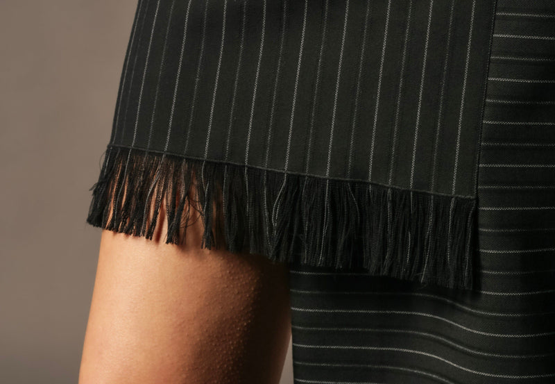 Cut out dress fringe detail. Out of Sync. 