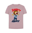 Mauve Barmy Army Mascot Ton Up Tees - Ladies