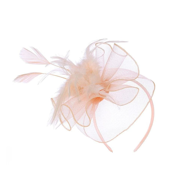 Ruby Rocks Petunia Fascinator - Peach