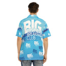 All-Over Print Men's Hawaiian Shirt With Button Closure