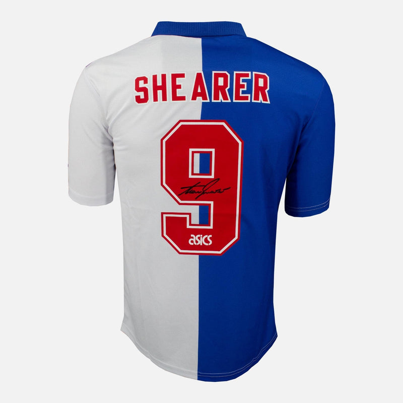 Framed Alan Shearer Signed Blackburn Rovers Shirt 1994-95 Champions [Mini]