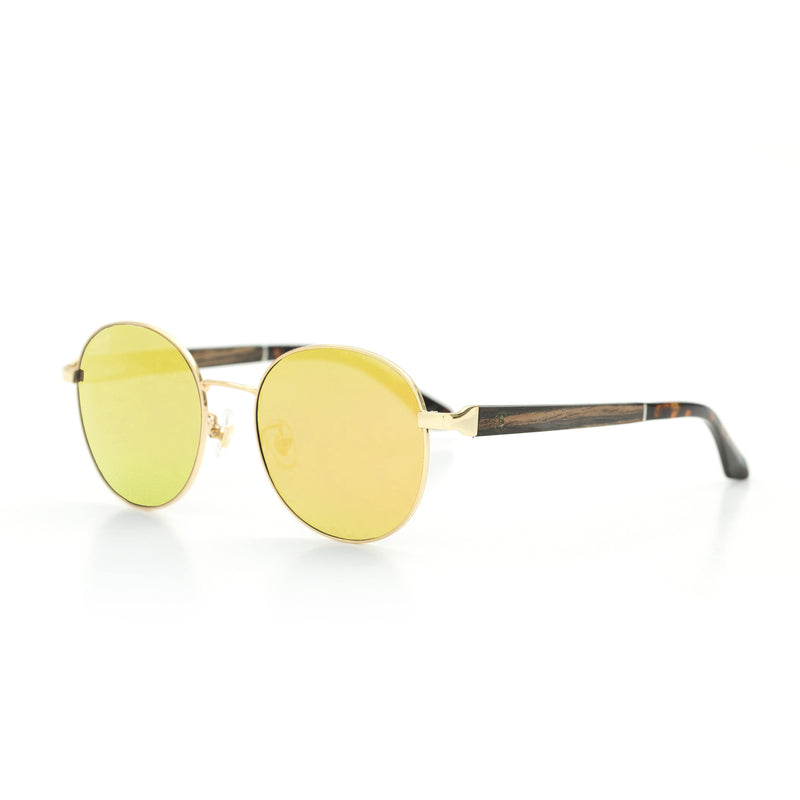 Cambium Lisbon Sunglasses - Aluminium & Wood Frame 