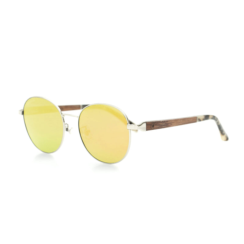 Cambium Lisbon Sunglasses - Aluminium & Wood Frame 