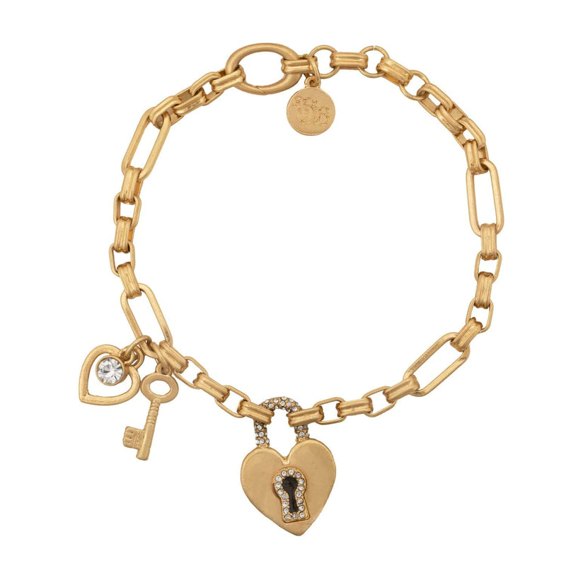 Bibi Bijoux Gold Key To My Heart Bracelet