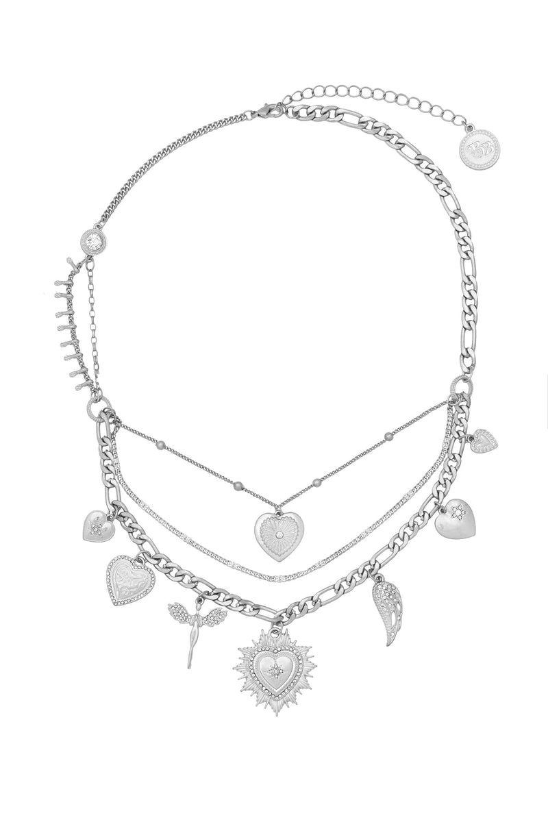 Bibi Bijoux Silver Time To Party Celestial Necklace