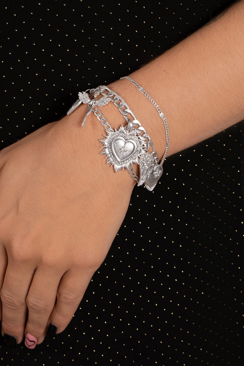 Bibi Bijoux Silver Time To Party Celestial Charm Bracelet