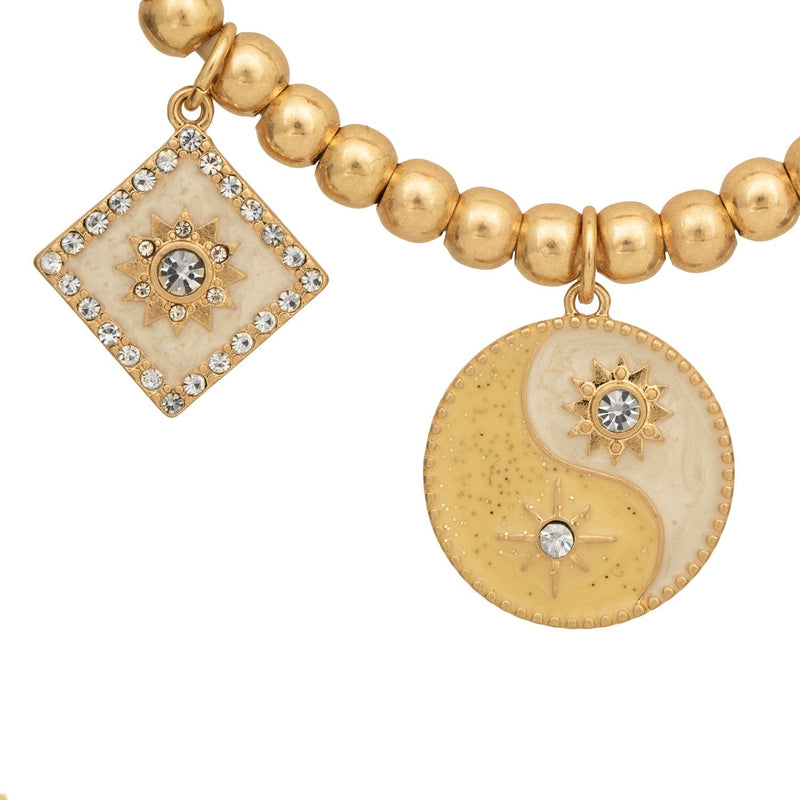 Bibi Bijoux Gold & Camel Night & Day Necklace