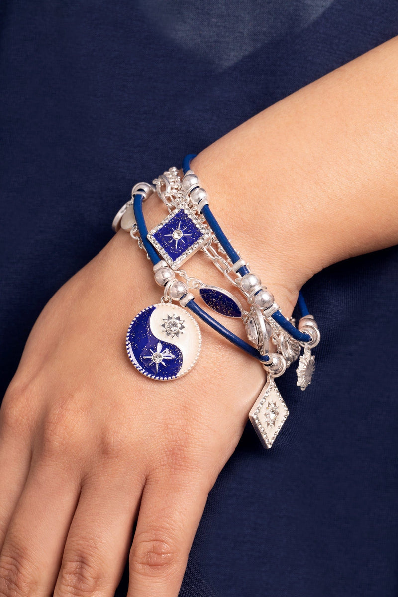 Bibi Bijoux Silver & Blue Night & Day Bracelet