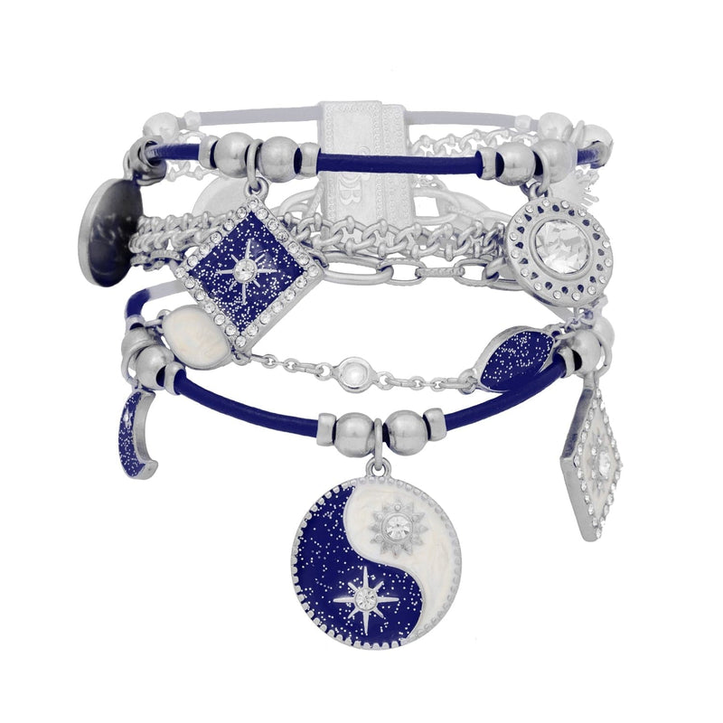 Bibi Bijoux Silver & Blue Night & Day Bracelet
