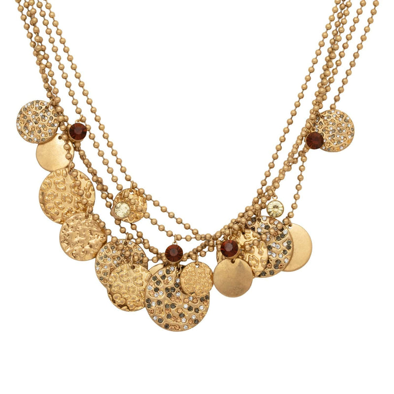 Bibi Bijoux Gold Multi Coin Necklace