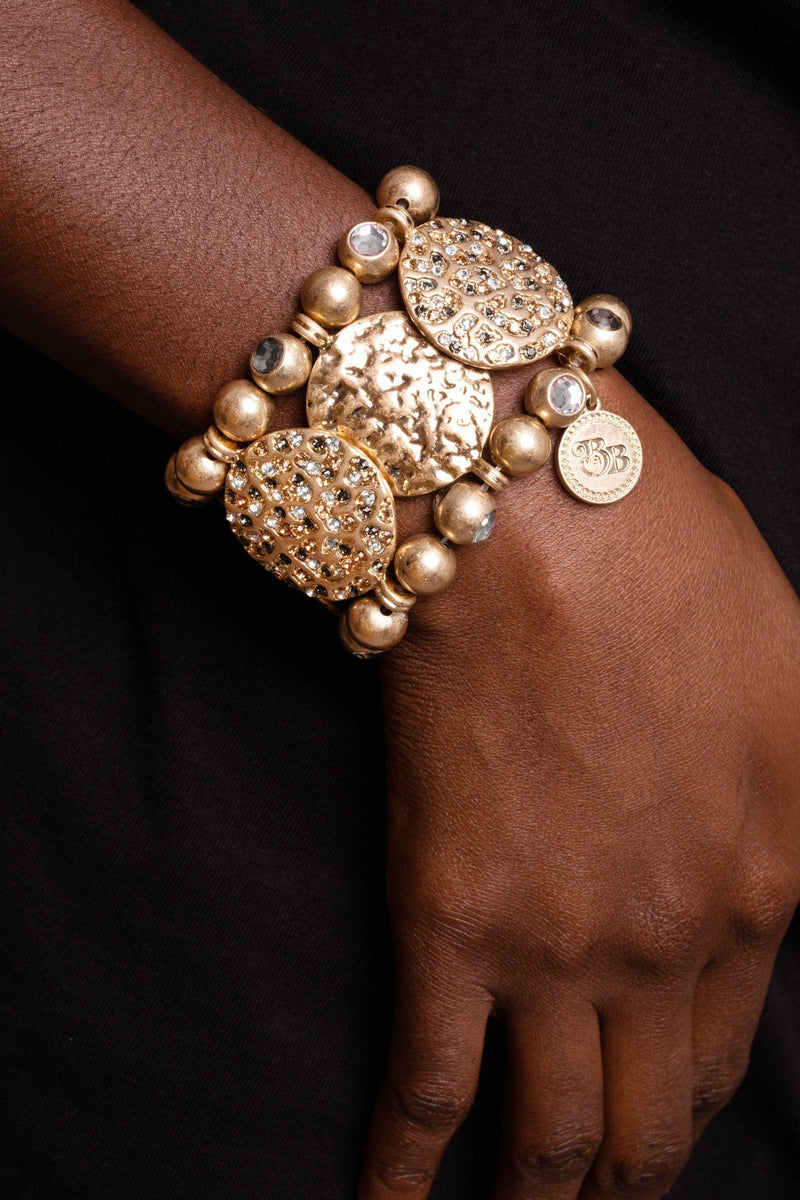 Bibi Bijoux Gold Multi Coin Bracelet