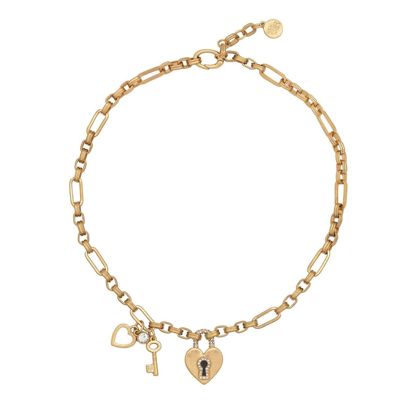 Bibi Bijoux Gold Key To My Heart Necklace
