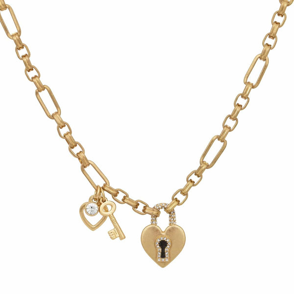 Bibi Bijoux Gold Key To My Heart Necklace