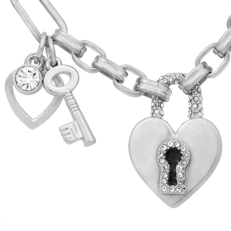 Bibi Bijoux Silver Key To My Heart Necklace