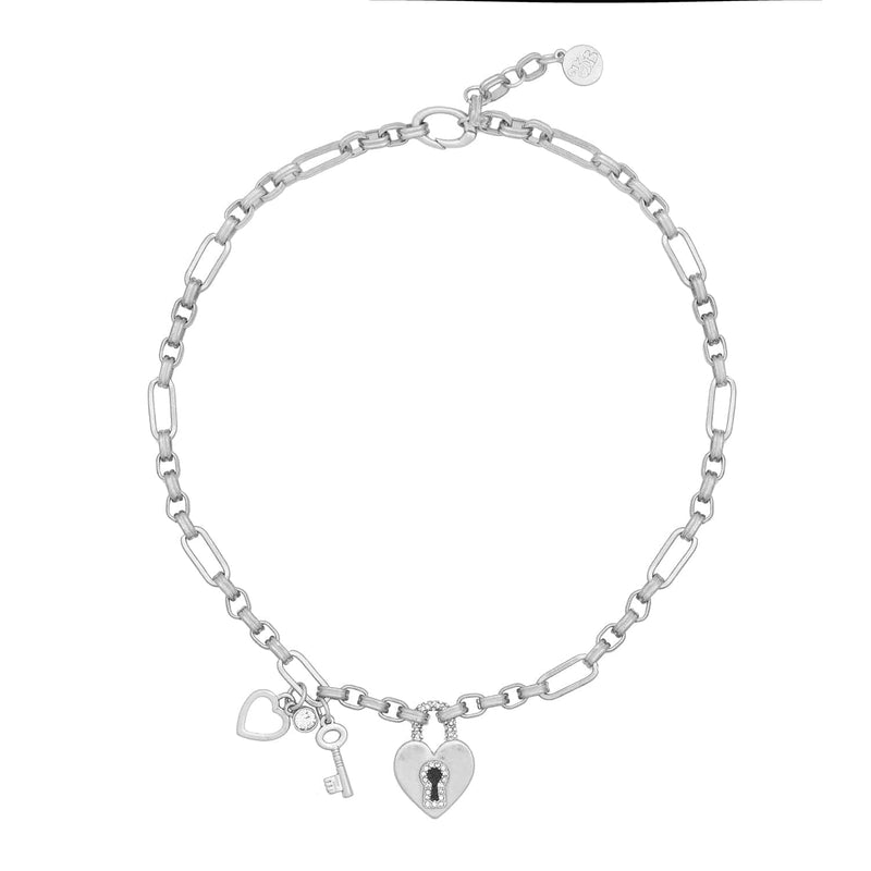 Bibi Bijoux Silver Key To My Heart Necklace