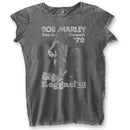 Bob Marley | Official Ladies T-Shirt | Hawaii (Burn Out)