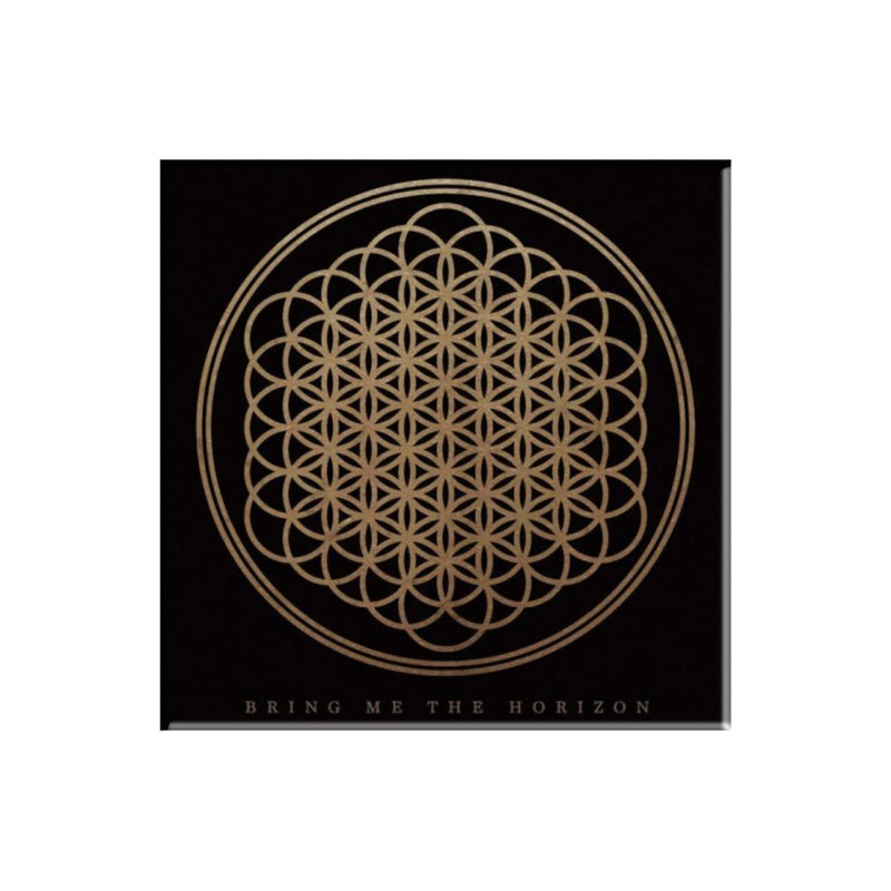 Bring Me The Horizon gift set with boxed Coffee Mug, 2 x Drink Coasters, Drawstring Bag and 5 x button badges