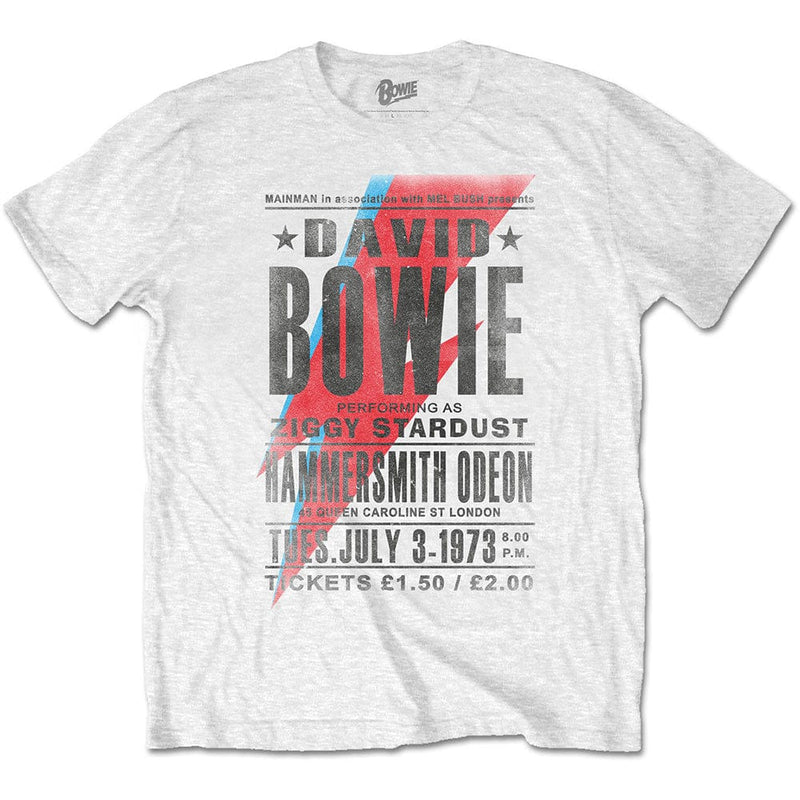 David Bowie | Official T-Shirt | Hammersmith Odeon
