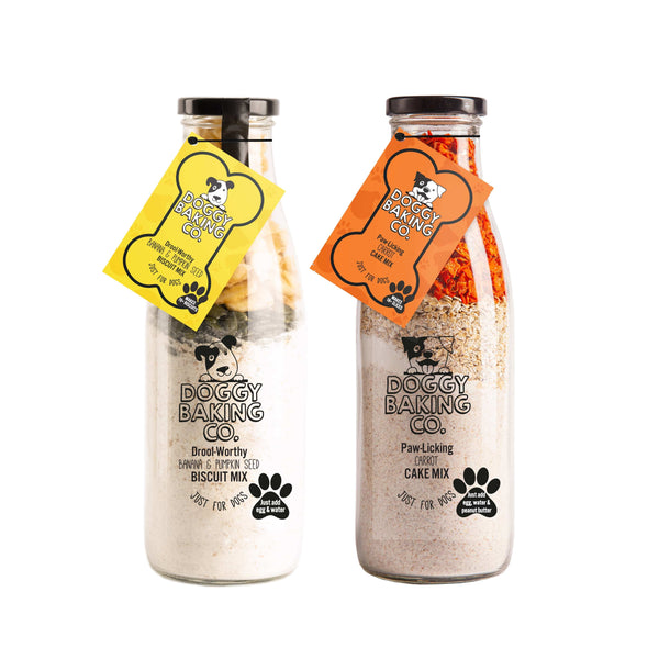 Pumpkin Seed & Banana Biscuit Mix and Carrot Cake Mix Bundle - Baking Mix - Bottled Baking Co