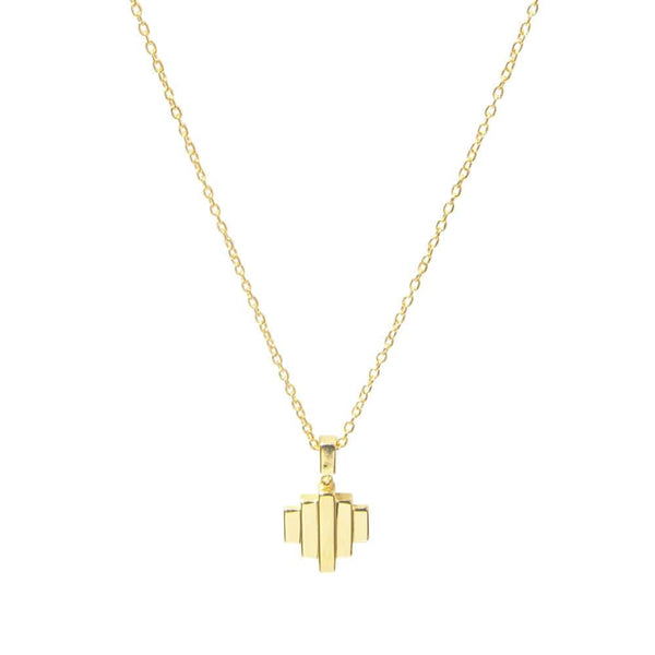 Jewel Tree London Baori One Pendant Necklace Gold