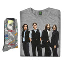The Beatles | Exclusive Band Gift Set | Iconic Colour Tee & Socks
