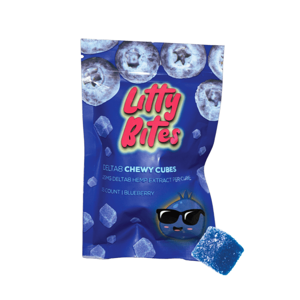 Blueberry Litty Bites (15 Count) – 375mg
