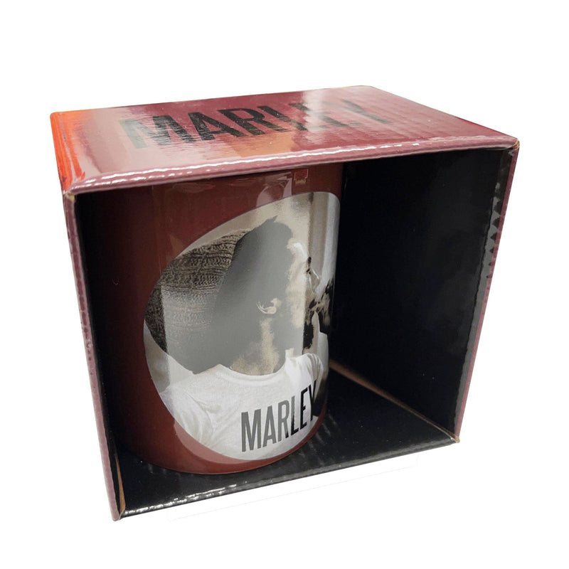 Bob Marley Gift Set with boxed Coffee Mug, Socks, Keychain, Fridge Magnet, Woven Patch