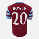 Framed Jarrod Bowen Signed West Ham United Shirt Fan Home [Mini]